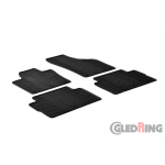 Original Gledring Passform Fußmatten Gummimatten 4 Tlg.+Fixing - Volkswagen VW Sharan 2010->